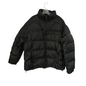 Polar Edge Down Puffer Jacket Size XL Mens Black Winter Coat Quilted Full Zip